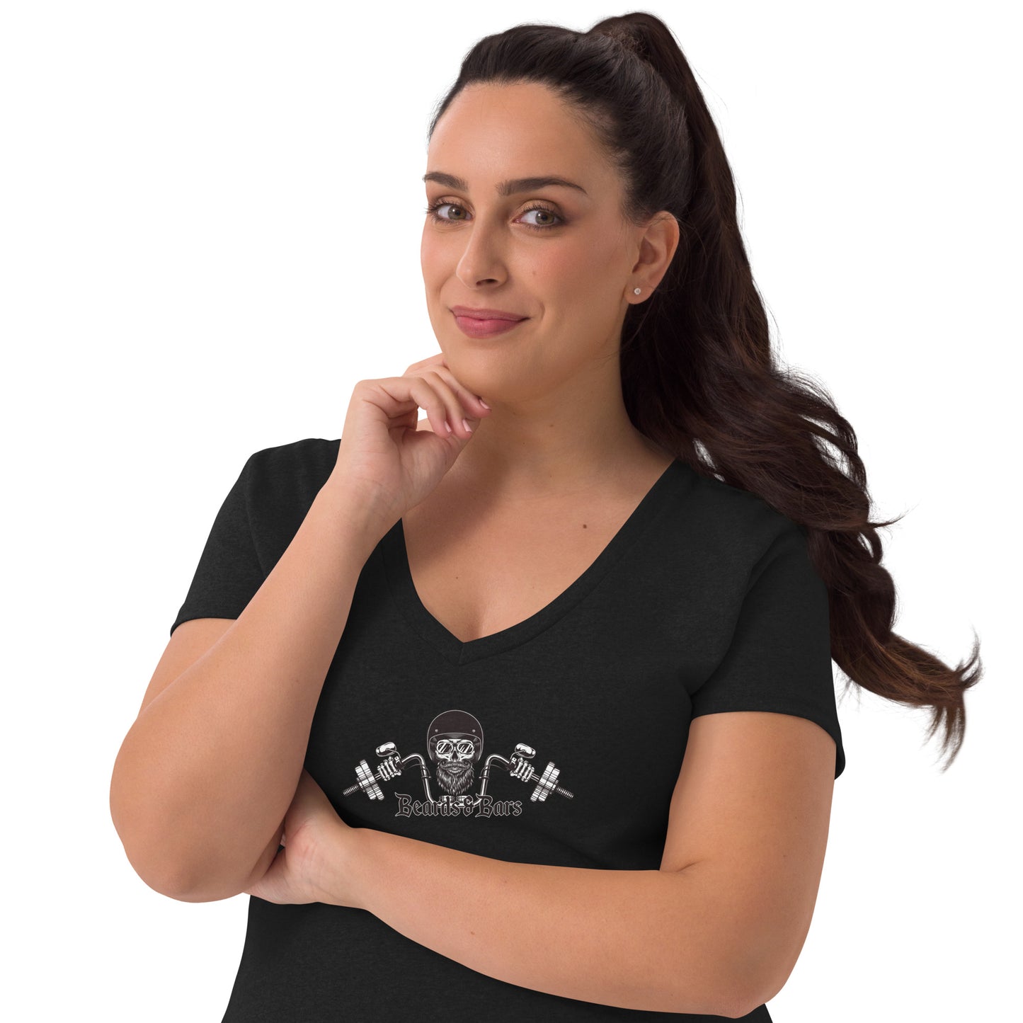 Women's logo T-shirt (V-neck)